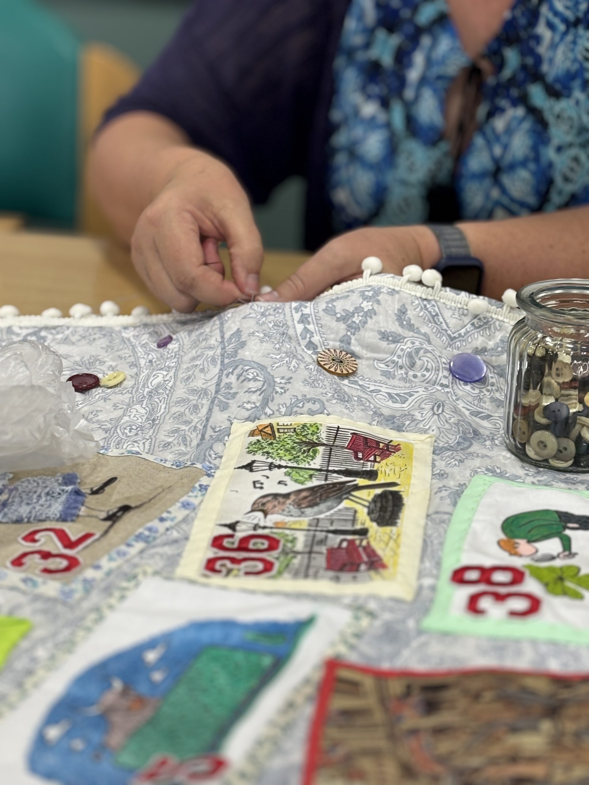 community art VE day quilt